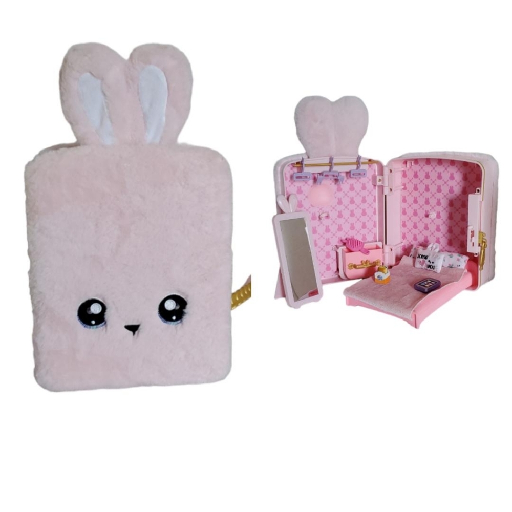 Na!Na!Na! SURPRISE MGA Doll Accessories Backpack Pink Bunny Aubrey Heart Bedroom